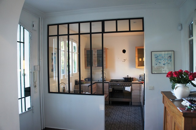 Verrière atelier d'artiste modèle "LOFT" pour créer une séparation de cuisine