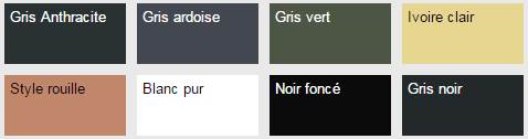 Exemples de couleurs du nuancier RAL pour les verrières atelier d'artiste couleur verriere 1